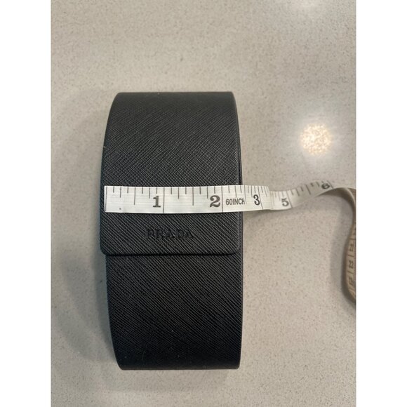 Prada Black Textured Leather Watch/Bracelet Case Box - Picture 7 of 9